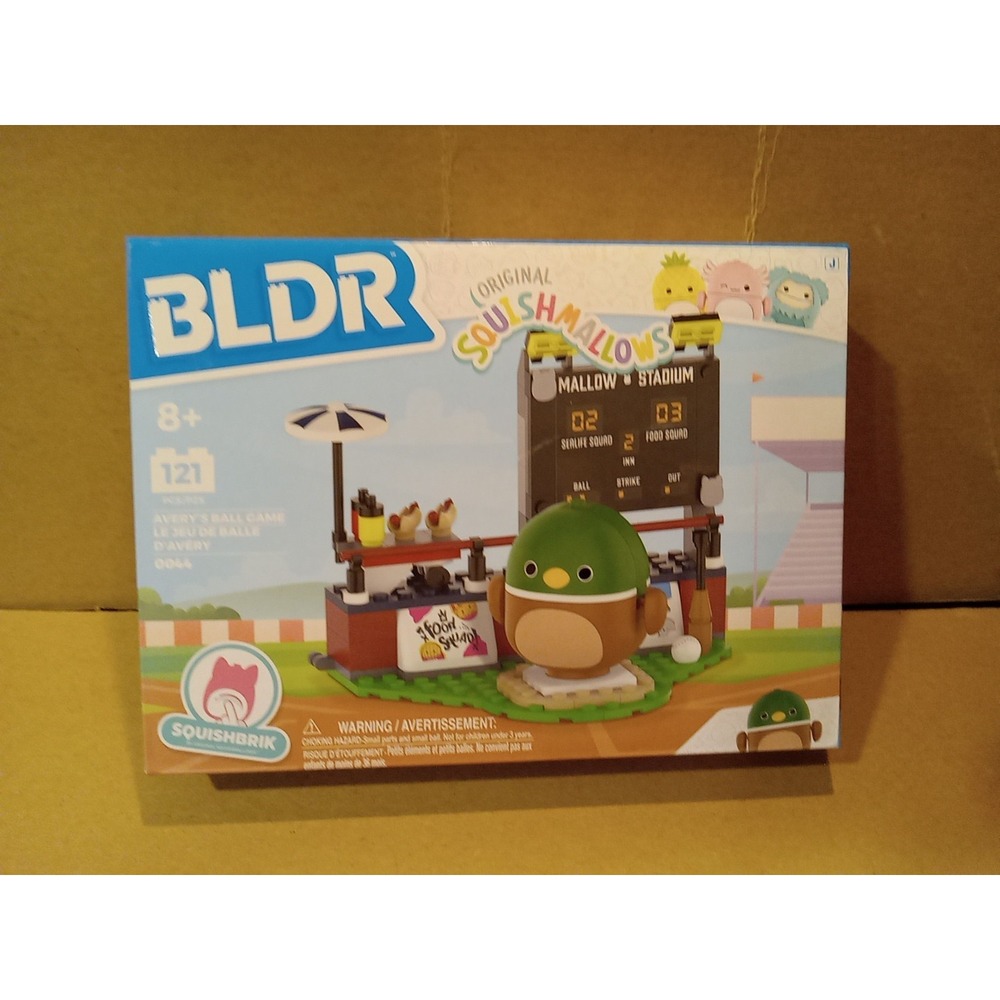 BLDR Squishmallows‎ Squishbrik Jazwares Avery's Ball Game Building Set #0044 New